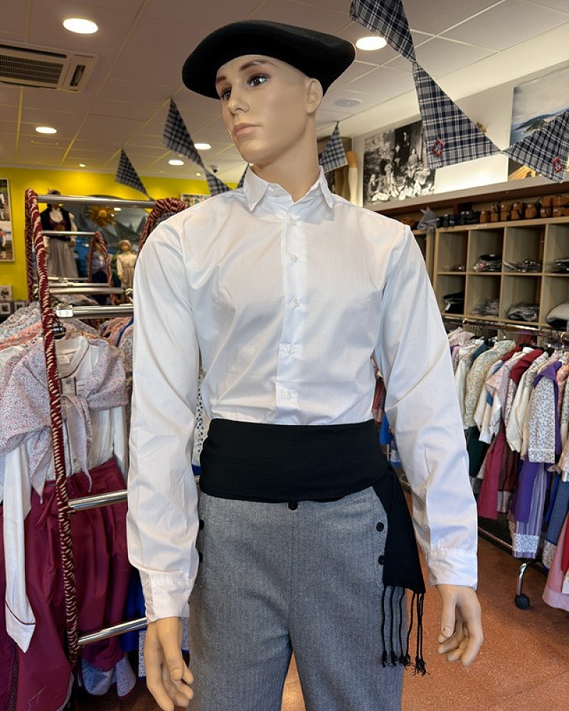 Traje vasco hombre arrantzale azul completo - traje de baserritarra típico regional vasco de pescador