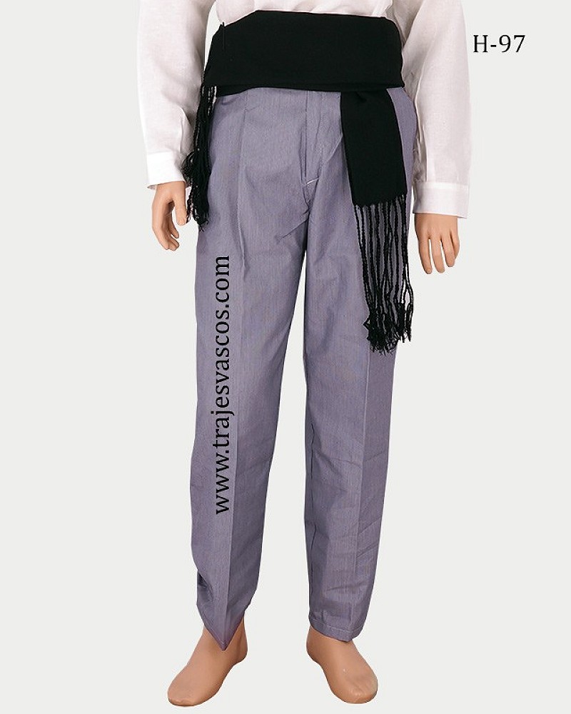 Traje vasco hombre negro con gerriko verde - traje de baserritarra completo tradicional regional vasco