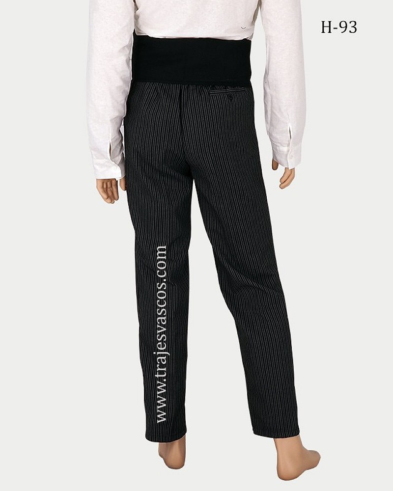 Traje vasco hombre con camisa de lorzas tradicional - traje de baserritarra típico regional vasco