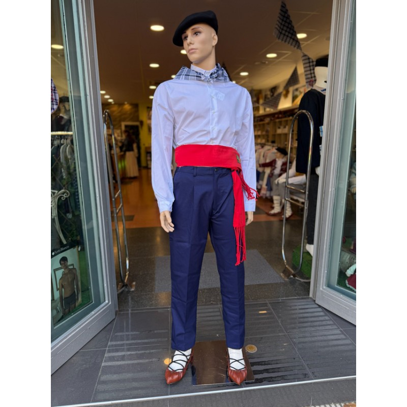 Euskal jantzia Gizona Arrantzale Klasikoa Urdina