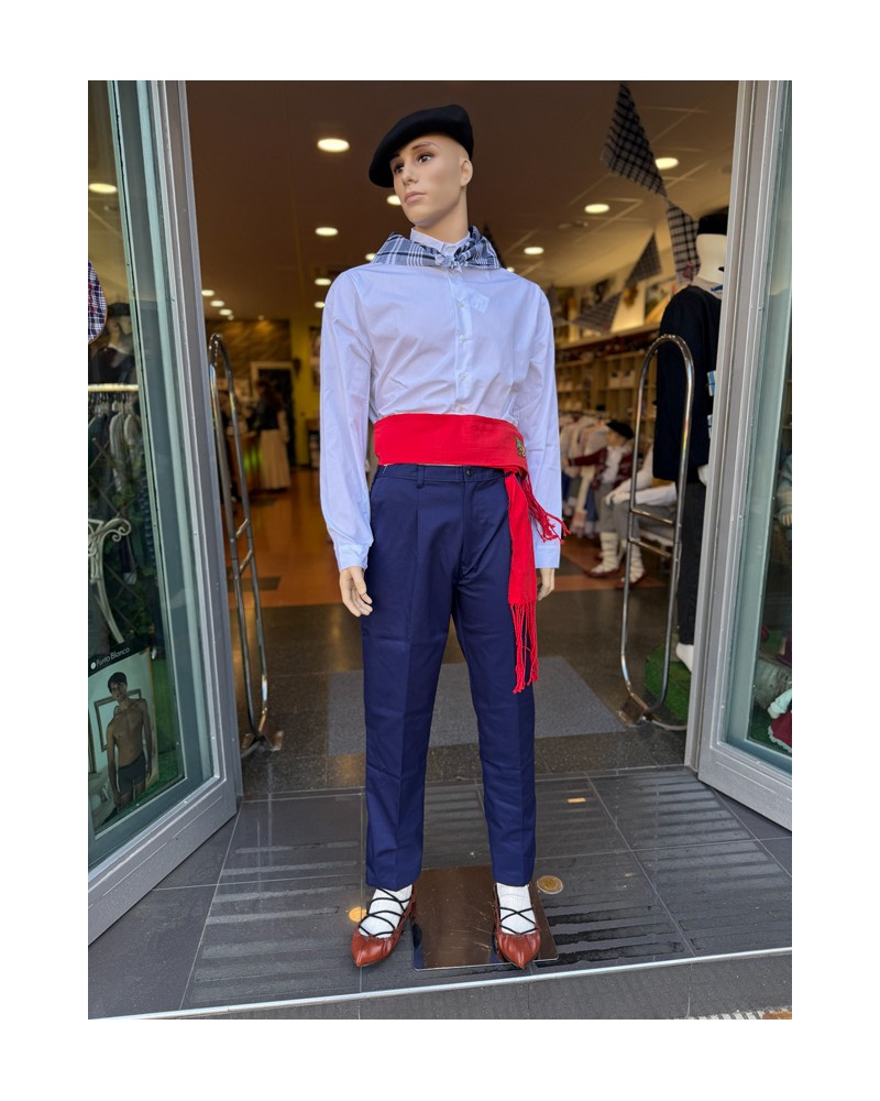 Traje Vasco Hombre Arrantzale Clásico Azul