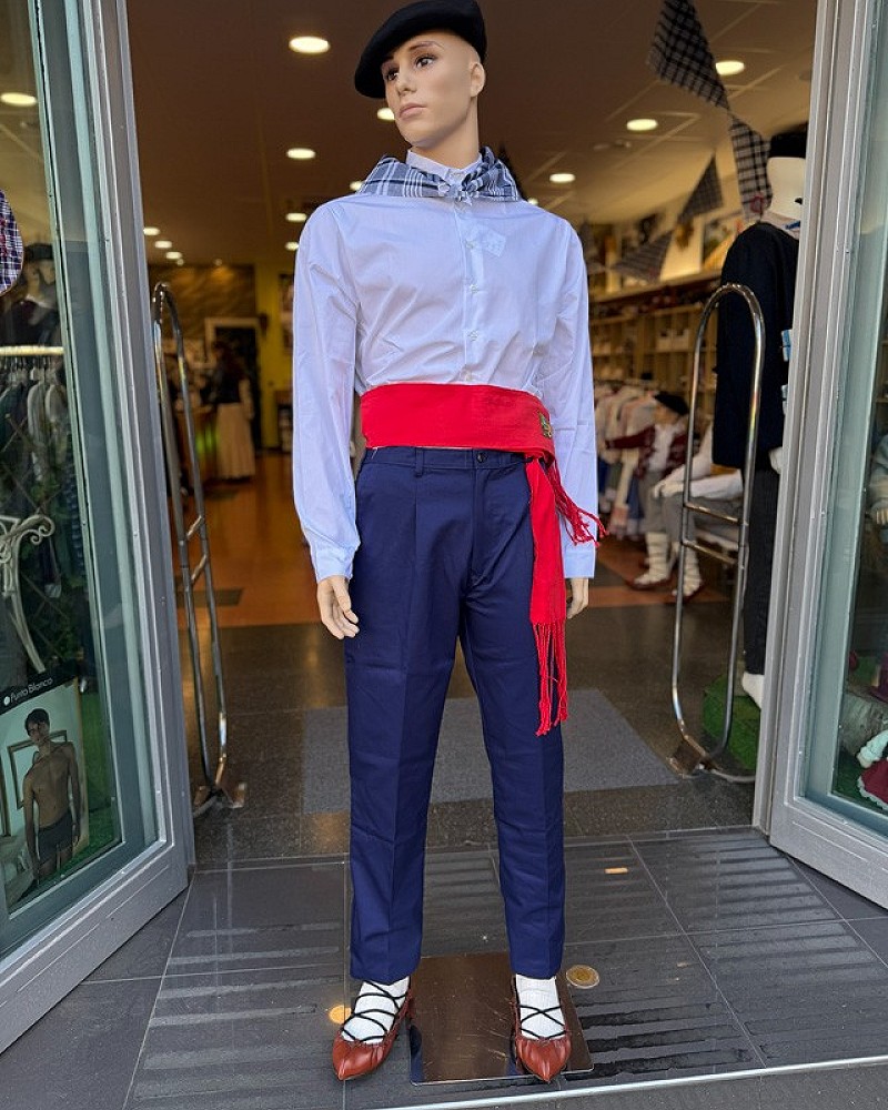 Traje vasco hombre arrantzale clásico azul - traje de baserritarra tradicional regional vasco