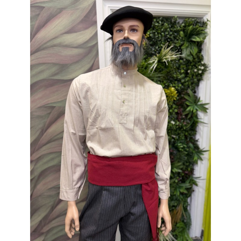 Traje Vasco Hombre con Chaleco Negro y Pañuelo