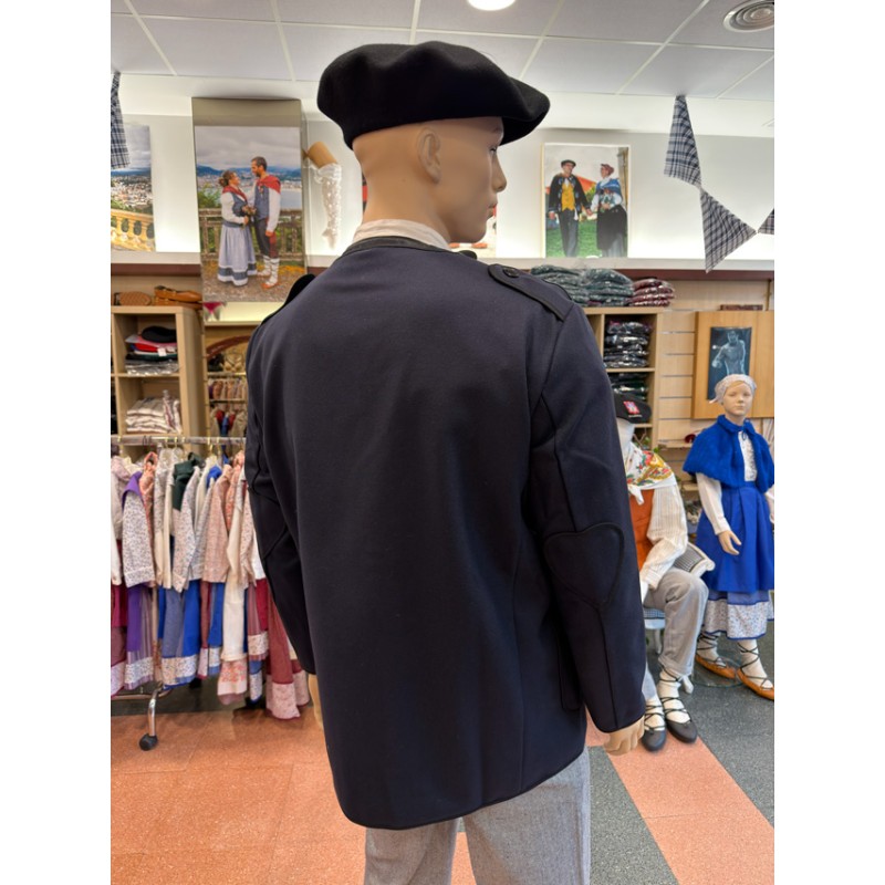 Traje Vasco Hombre con Kaiku Azul Marino Forrado