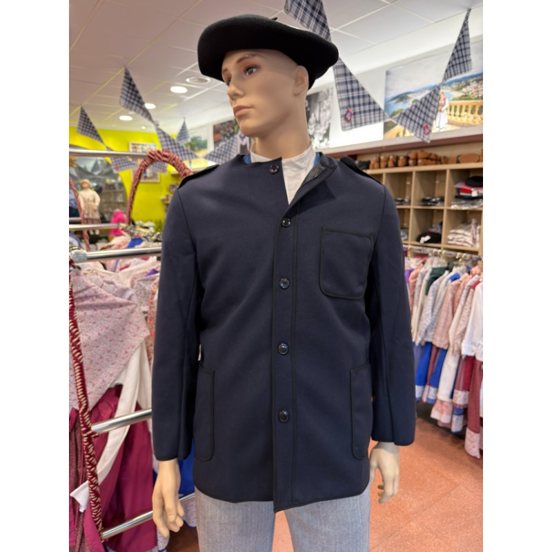 Traje Vasco Hombre con Kaiku Azul Marino Forrado