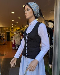 Euskal korpiño beltz adamaskatu tradizional doigarria