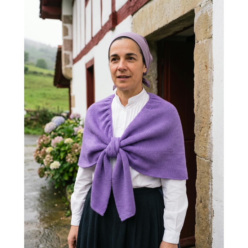 Toquilla vasca forma lazo color lila M 102