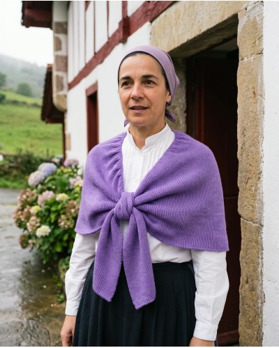 Toquilla vasca forma lazo color lila M 102