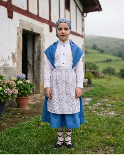 Conjunto aldeana para niña A33. - Traje de Neska de Niña