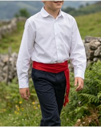 Haurrentzako oinarrizko euskal alkandora zuri tradizionala eta ekonomikoa 232