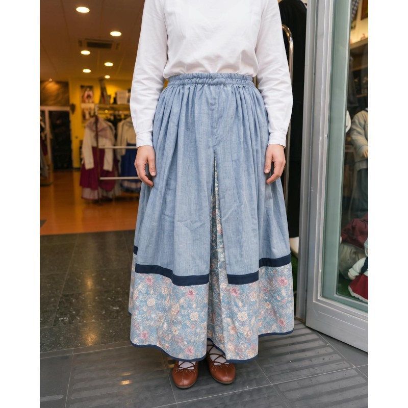 Falda de aldeana azul nueva temporada