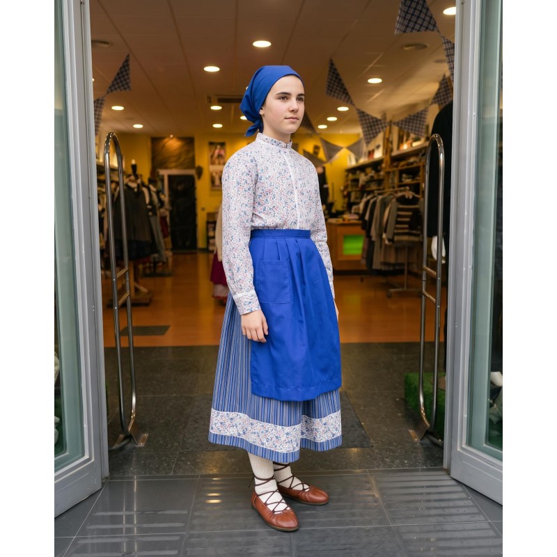 Conjunto ropa vasca para niña azul A43
