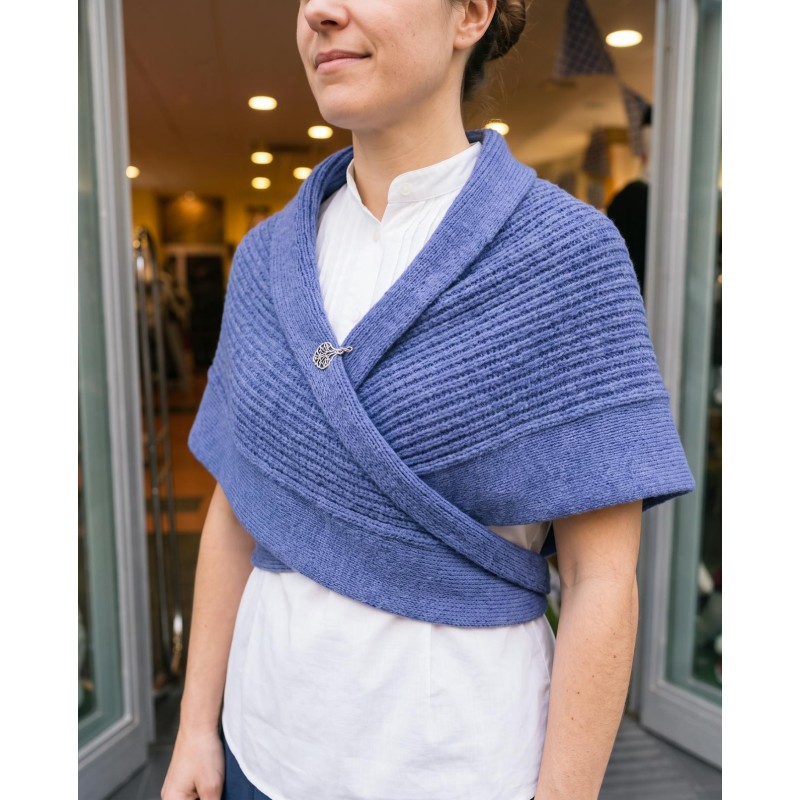 Toquilla vasca de mujer azul de pico - toquilla de casera y aldeana para traje regional vasco M117