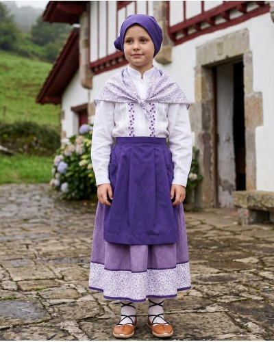 Conjunto regional vasco para niña m32 - Traje de Neska de Niña