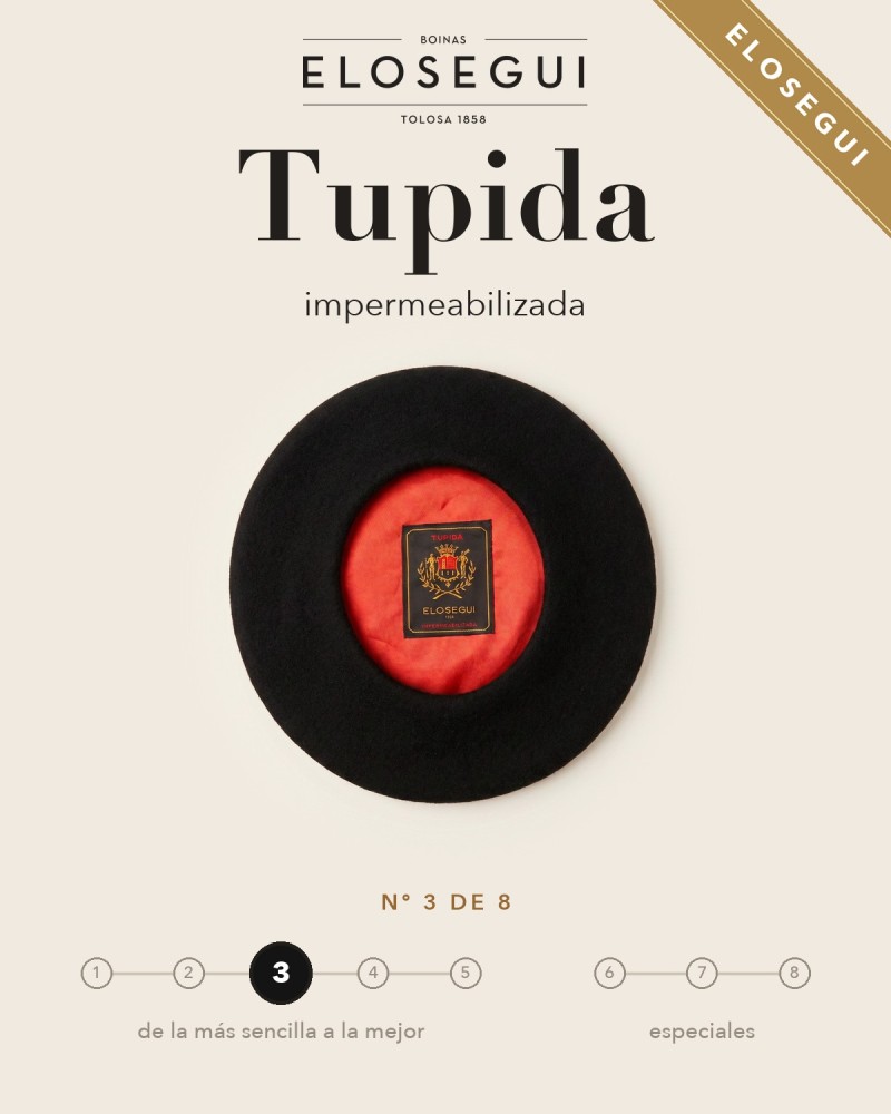 Boina Elósegui tupida impermeabilizada, txapela nº 3 de 8