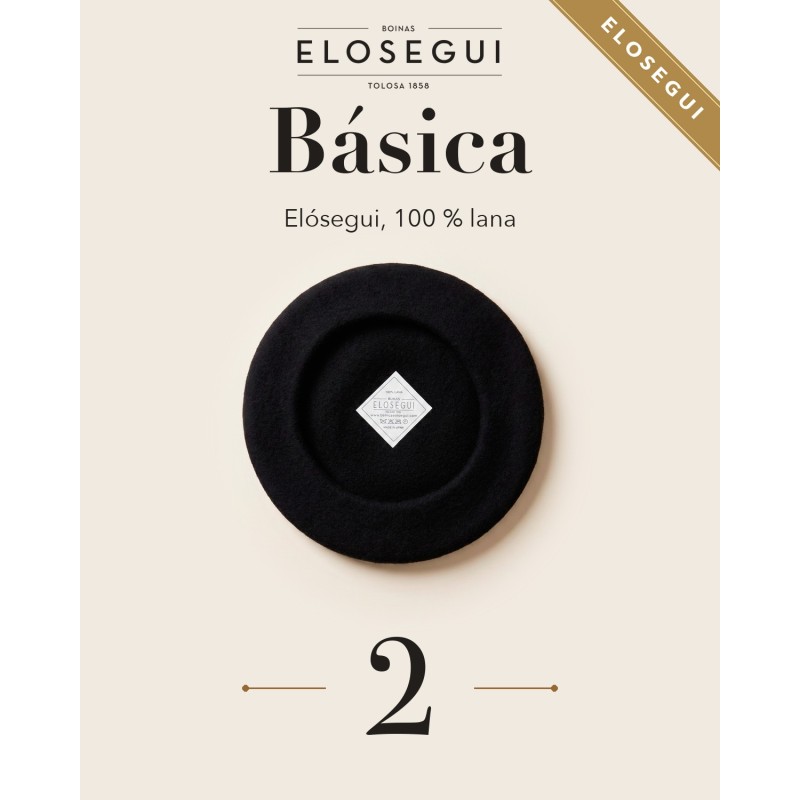 Elósegui oinarrizko txapela, % 100 artilea, zortzietatik 2.a