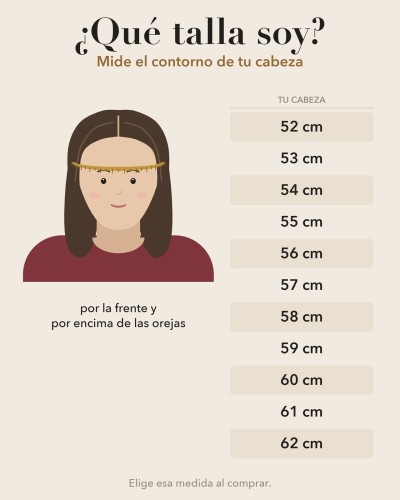 ¿Qué talla de txapela soy? Mide el contorno de tu cabeza por la frente y por encima de las orejas