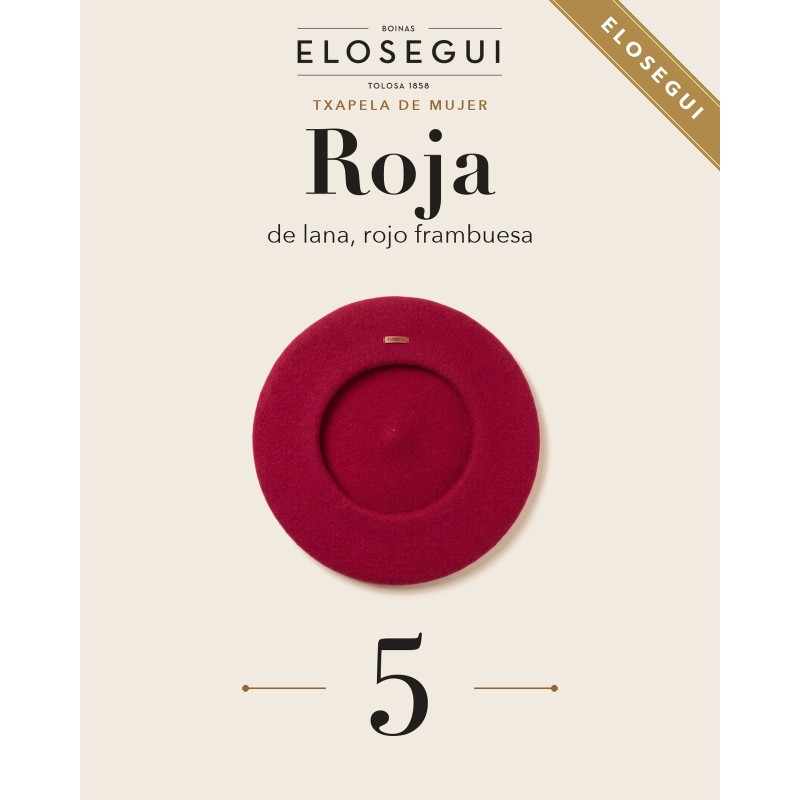 Emakume-txapela gorria Elosegi, artilezkoa