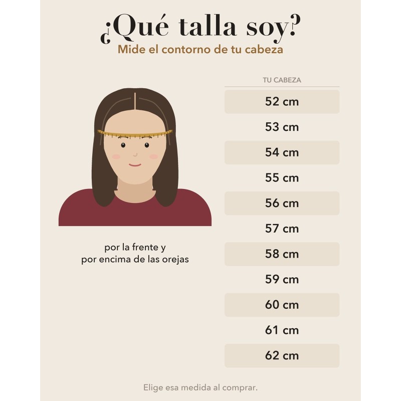 ¿Qué talla de txapela soy? Mide el contorno de tu cabeza por la frente y por encima de las orejas
