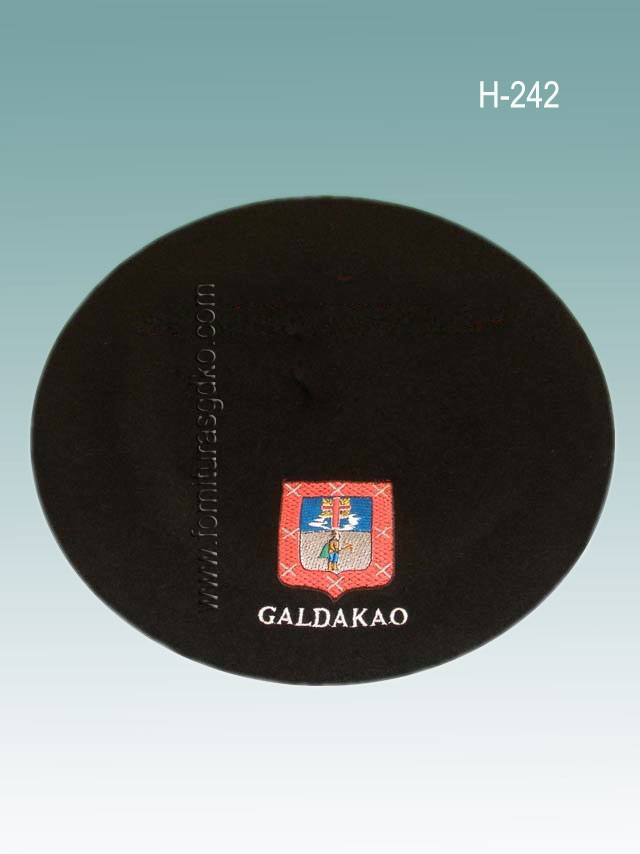 Boina con el escudo de Galdakao H242