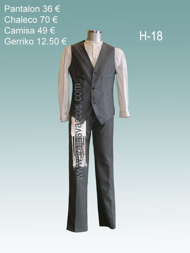 Traje vasco hombre H18