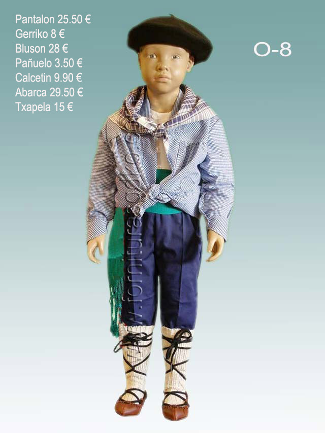 Trajes Regionales Vascos: Traje de arrantzale para O8