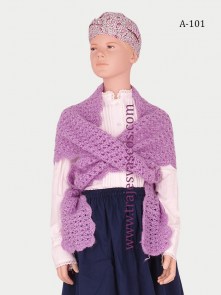 No hay imagen establecida Toquilla lila para traje vasco de niña A101