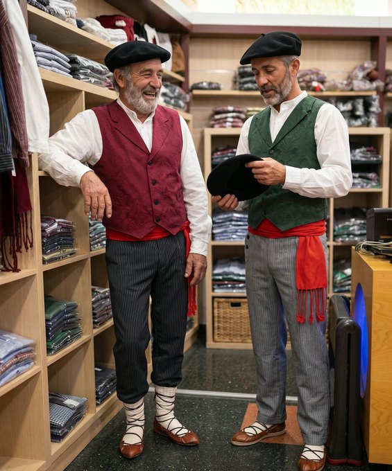 Hombre - traje vasco Zorion Euskal Jantziak